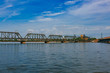 Government Bridge over Mississippi River in Davenport, Iowa, USA