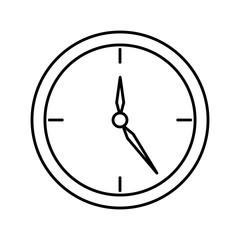 time clock isolated icon