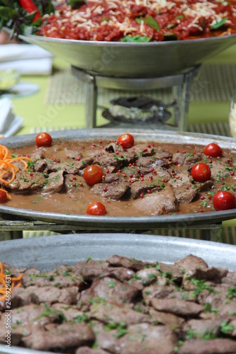 Buffet Salada Arroz Carne Molho Madeira Polenta Buy This Stock Photo And Explore Similar Images At Adobe Stock Adobe Stock