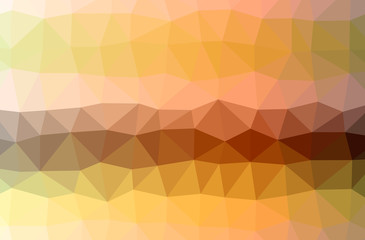 Illustration of abstract Orange, Yellow horizontal low poly background. Beautiful polygon design pattern.