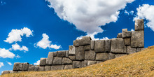 The Remains Of Inca Walls In The Sky