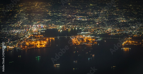 飛行機から見える横浜の夜景 Buy This Stock Photo And Explore Similar Images At Adobe Stock Adobe Stock