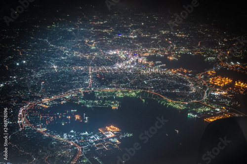飛行機から見える横浜の夜景 Buy This Stock Photo And Explore Similar Images At Adobe Stock Adobe Stock