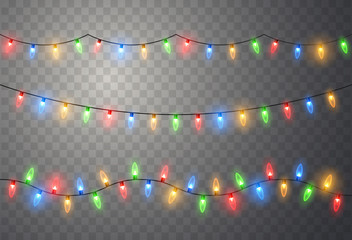 Wall Mural - christmas lights.