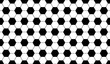 © kolonko - Seamless soccer football hexagon background black texture. Vector soccer backdrop sport concept