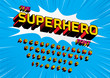 Superhero Comic Style Vector Font