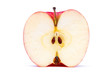 © Goffkein - Half of ripe red apple with seeds isolated on white background