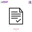 © Cavanshir - Outline exam icon isolated on white background. Line pictogram. Graphic design, mobile application, logo, user interface. Editable stroke. EPS10 format vector illustration