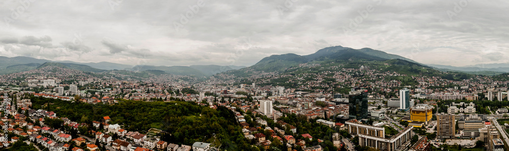 Obraz na płótnie Sarajevo Panorama w salonie
