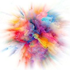 Wall Mural - Vibrant Color Splash Explosion