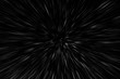 © Илья Подопригоров - Bokeh white lines on black background, abstraction, abstract speed light motion blur texture, star particle or space traveling, black and white extrusion effect