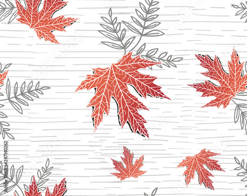 beautiful autumm leaf pattern