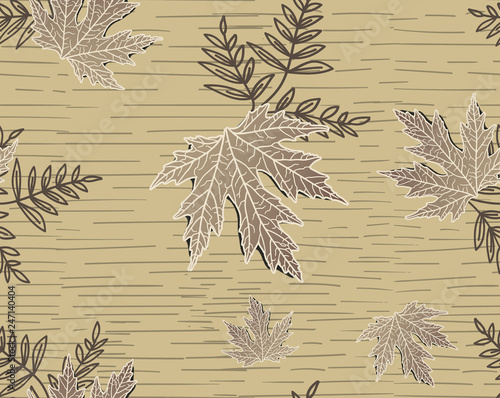 beautiful autumm leaf pattern