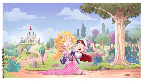 princesa salvando a princip...