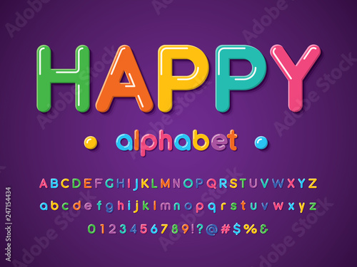 colorful stylized alphabet design