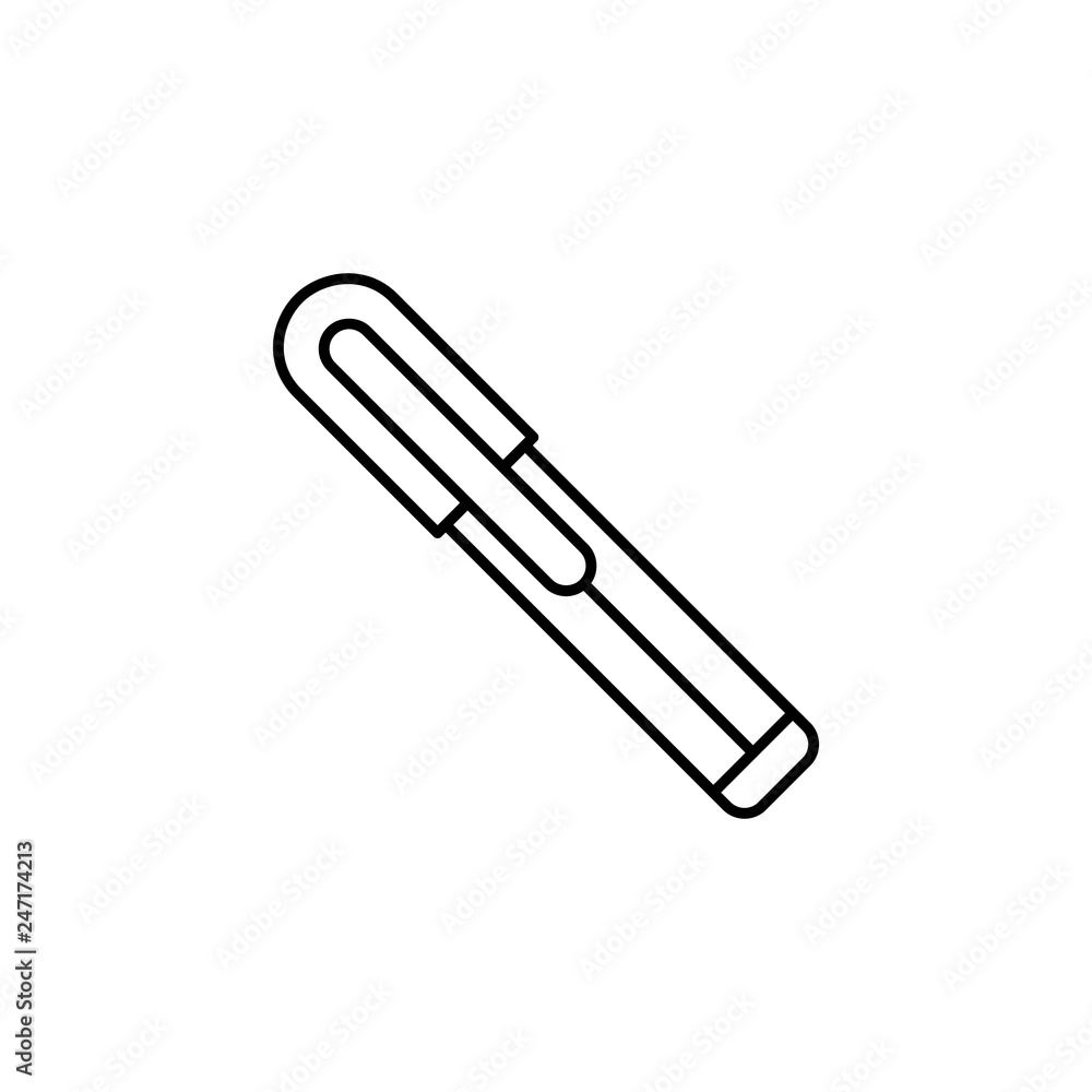 pen, office material icon. Element of education illustration. Signs and ...
