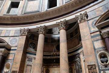 Wall Mural - Interior of Pantheon, Piazza della Rotonda, Historic Center, Rome, Italy