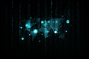 Canvas Print - future cyber technology web services for business and internet project. cyber security and informati