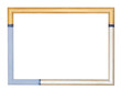 © vvoe - empty modern painted wooden picture frame