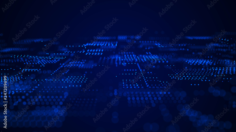 Abstract tech background. Abstract space background. Digital technology ...