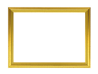 Wall Mural - Golden decorative empty picture frame