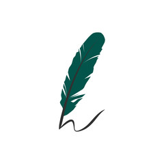 Wall Mural - Isolated Nib Icon. Plume Vector Element Can Be Used For Nib Feather Pen Design Concept.