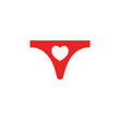 Valentines day, knickers icon. Element of Web Valentine day icon for mobile concept and web apps. Detailed Valentines day, knickers icon can be used for web and mobile