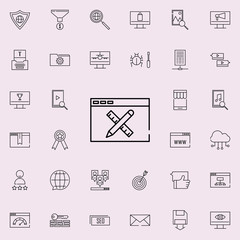 website design icon. seo and online marketing icons universal set for web and mobile