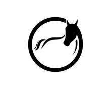 Horse Logo Template Vector Illustration