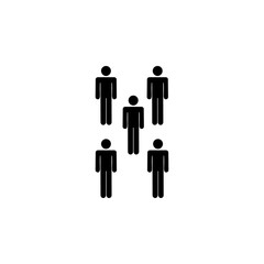 people, five, group icon. Element of a group of people icon. Premium quality graphic design icon. Signs and symbols collection icon for websites, web design