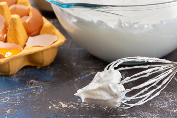 Whipped egg whites