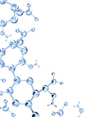 Wall Mural - abstract molecular structure