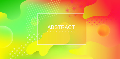 Wall Mural - Colorful spectrum background with frame and abstract pattern.