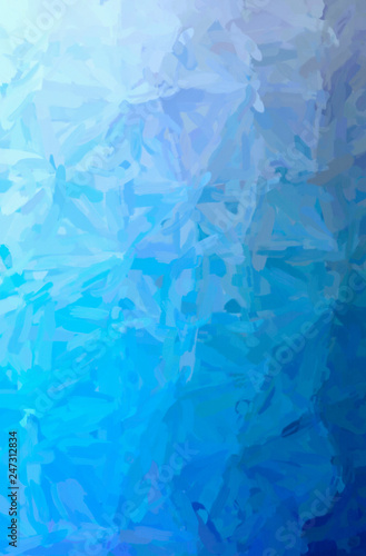 Abstract illustration of blue, purple Impressionist Impasto background