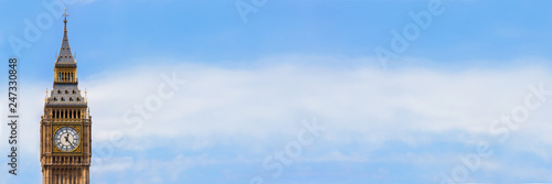 Fotomural Big Ben, London, England Panorama Web Banner