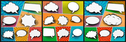 Fotomural Colorful comic book background