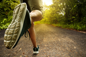 Man running outdoor