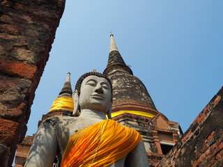 The Wat Yai Chaimongkol is a Buddhist temple located in Ayutthaya, Thailand. This place also be one of ayutthaya historical park.