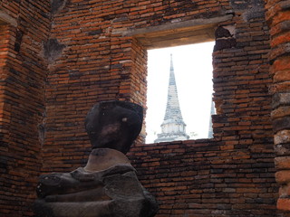 The Wat Phra Si Sanphet is a Buddhist temple located in Ayutthaya, Thailand. This place also be one of ayutthaya historical park.