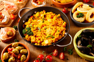 Poster - assorted spanish food