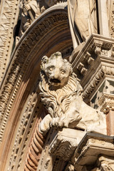 Wall Mural - Facade of the Siena Cathedral in Tuscany Italy