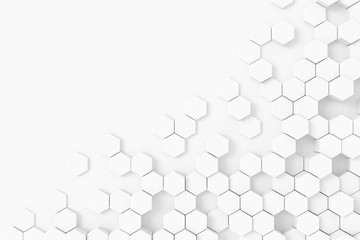Wall Mural - abstract background of hexagon. 3d rendering.
