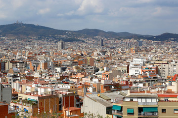 Wall Mural - Beautiful view of Barcelona, Catalonia, Spain