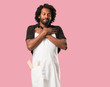 © Asier - Handsome african american baker proud and confident, pointing fingers, example to follow, concept of satisfaction, arrogance and health