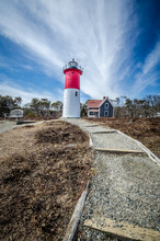 Nauset Beach Light House Is A Restored Lighthouse On The Cape Cod National Seashore Near Eastham, Massachusetts