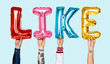 © Rawpixel.com - Colorful alphabet helium balloons forming the text like
