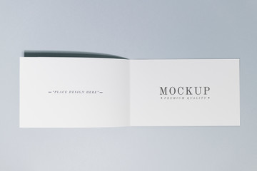 Wall Mural - Foldable card or brochure mockup