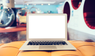 Wall Mural - laptop with blank screen