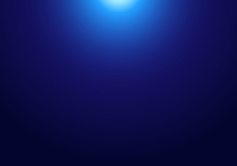 Wall Mural - abstract dark blue background with light from the top