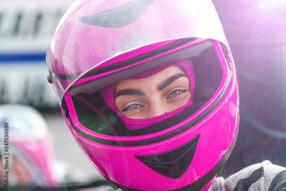 girls wearing pink motorcycle helmets Z1R Jackal Satin Full Face Helmet remove or swap Pink helmet and boots in
